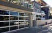 Contemporary Aluminum & Clear Tempered Glass Door