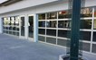 Contemporary Aluminum & Clear Tempered Glass Door