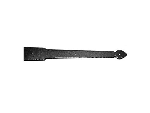 24" Elegance Rustic Solid Aluminum Flat End Hinge