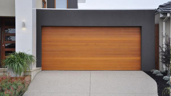 Modern Style Custom Wood Garage Door EMILIO by Pena