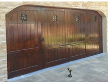 Spanish Style Custom Wood Garage Door