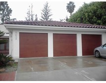 Small Modern Style Custom Wood Garage Door