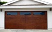 Small Modern Style Custom Wood Garage Door