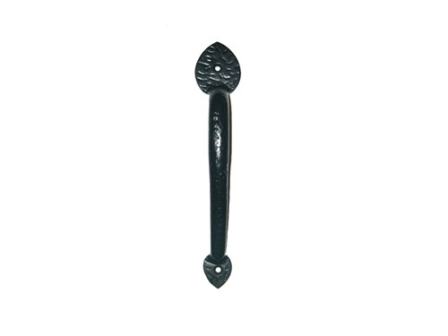 10" Elegance Spear End; Iron Pull Handles