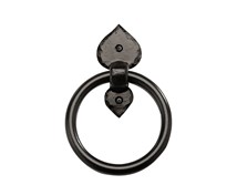 6" Elegance Traditional Solid Aluminum Spear End Ring Pull / w Keeper