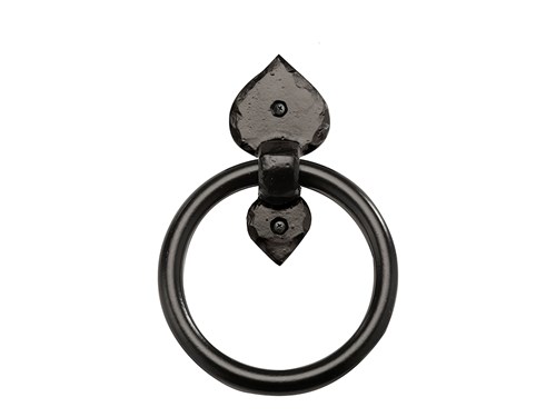 6" Elegance Traditional Solid Aluminum Spear End Ring Pull / w Keeper