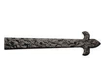 12"/16"/20" Fluer de Lis End Hinges; Solid Aluminum