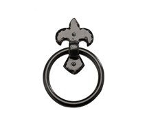 4 1/2" Aluminum Fluer de LIS Ring Pull