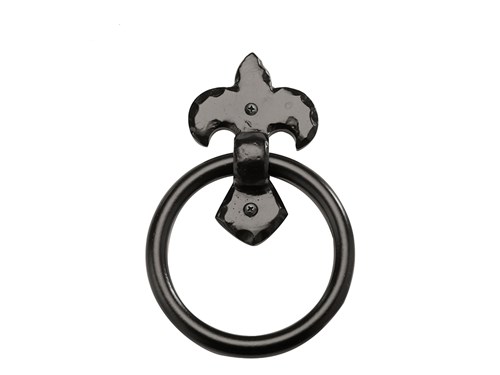 4 1/2" Aluminum Fluer de LIS Ring Pull