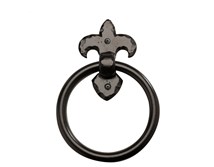 6" Aluminum Fluer de LIS Ring Pull