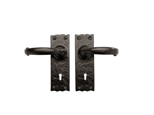 6" Traditional Handle Set w/ Key hole ( non-operating)