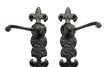 8" Black Iron LIS Handle Set; (non- operating);Iron