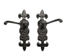 8" Black Iron LIS Handle Set; (non- operating);Iron