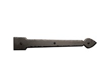 16" Elegance Rustic Solid Aluminum Hinge; Flat End