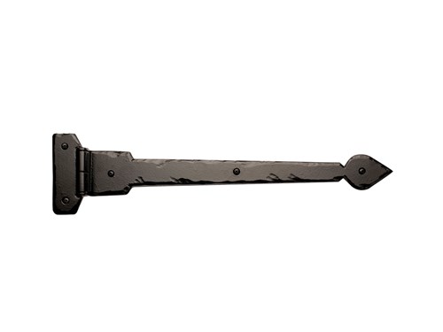 16" Rustic Spear end W/ Lip & Butt Hinge Plate; Solid Aluminum