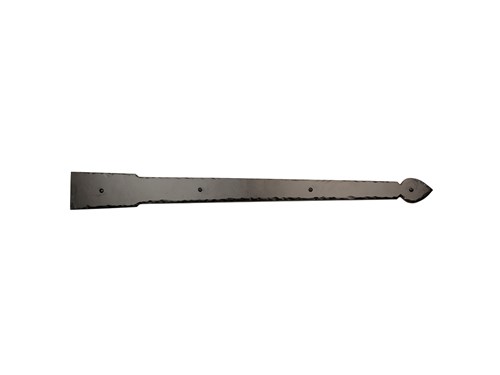 33" Rustic Spear End Hinge Flat End; Solid Aluminum