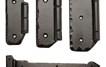 4", 4-3/4", 6" Rustic Butt Hinge Plate ; Solid Aluminum For Rustic spear and Mission Flat End Hinges