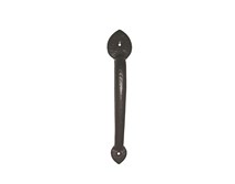 12" Rustic Spear End Pull Handle; Solid Aluminum