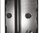 Offset Rustic Mission Hinge Assembly; Solid Aluminum