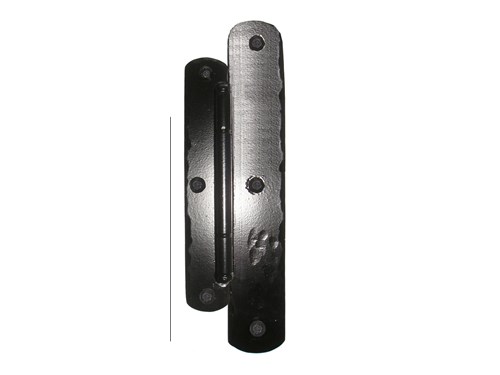 Offset Rustic Mission Hinge Assembly; Solid Aluminum