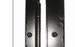 Offset Rustic Mission Hinge Assembly; Solid Aluminum