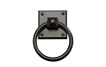 4-1/2" Mission Square Ring Pull; Solid Aluminum