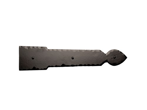 15-1/2 Rustic Ranch Spear End Hinge; Solid Aluminum