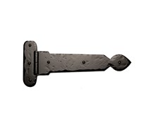 16" Rustic Spear End Faux Hinge; Solid Aluminum