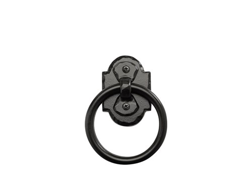 4 1/2" Rustic Ring Pull W/ Backer Plate & Keeper