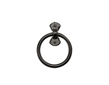 4 1/2" Rustic Ranch Ring Pull W/ Keeper Only; Solid Aluminum