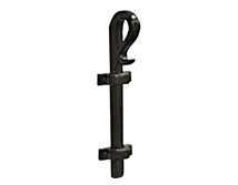 10" Rustic Cane Bolt Latch; Solid Aluminum