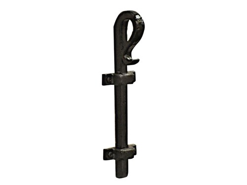 10" Rustic Cane Bolt Latch; Solid Aluminum