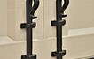 10" Rustic Cane Bolt Latch; Solid Aluminum