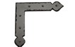 9" Rustic L Bracket; Solid Aluminum