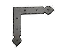 9" Rustic L Bracket; Solid Aluminum