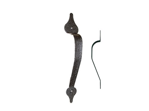 11 1/4" Spear End Pull Handle ; Stamped Steel