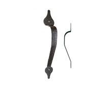 9-3/4" Narrow Spear End Pull Handles; Stamped Steel