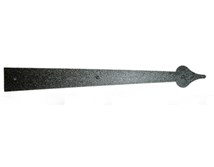 16" Americana Spear end Hinge; Solid Aluminum; Black