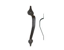 11 1/4" Spear End Pull Handle; Solid Aluminum