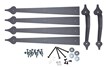 16" Spear end Hardware kit Americana Stamped Steel hinges; with pull handles