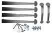 Americana Hardware Kit Stamped Steel 16"and 24" Colonial Bean End Hinges w/Lift Handles