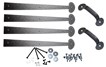 Americana Stamped Steel 16" Hinges w/ Lift Handles Colonial bean