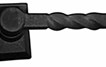 Twisted L Handle; Non Locking; Stamped Steel