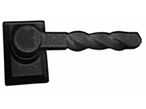 Twisted L Handle; Non Locking; Stamped Steel