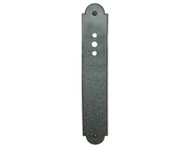 Escutcheon Plate Round Top; Stamped Steel