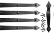 Wrought Iron Hardware Kit 16" hinges with molded Clavos,Pull handles & Fasteners